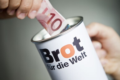 Mehr Spenden für Brot für die Welt